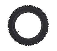 Fafeims Neumático de Motocicleta Todoterreno 80/100-12 de Alta Elasticidad con Cámara de Aire 90/100-12, Excelente Tracción en Carretera Mojada para Mini Motos de Cross, Ideal para Recauchutar