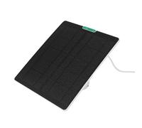 Fafeims Panel Solar de Cámara de Seguridad de 10 W, Cargador Monocristalino ETFE con Kit de Montaje para Pro 5s Ultra 2 Pro 3 Cámaras Inalámbricas Al Aire Fuente de Alimentación Continua (WHITE)
