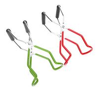 Fafeims Pinzas para Levantar Tarros de Conservas Duraderas de Acero Inoxidable, Bisagra Suave, Clamp/Holder de Boca Ancha para Cocina Casera, 2 uds.
