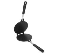 Fafeims Prensa para Rollos de Huevo Sartén para Tortillas Antiadherente Eficiente para Cocina 6.8 Pulgadas para Enchiladas Aluminio (Estilo brillante)