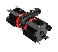 Fafeims Rueda de Deshierbe Fácil Eliminación de Malas Hierbas para los Amantes del Jardín Rueda de Arado Profundo de Hierro de Aluminio (28mm)