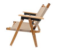 Fafeims Silla de Campamento Plegable para Niños Silla de Jardín Segura y Cómoda para Niños Menores de 6 Años Posiciones Sentadas y Reclinadas Aleación de Aluminio Lona de Veta de Madera