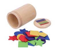Fafeims Sille de la Clasificación de Madera Habilidades del Motor Fine Motor Juguete para Niños de 1 a 3 Años con Bolsa de Lona de Lienzo con Cordón