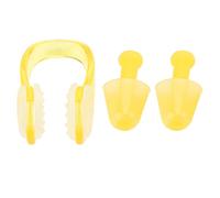 Fafeims Strisk Silicone -PC Tubo de Natación con Tapones Nasales para Buceo de Surf, Clip de Nariz Impermeable Reutilizable (YELLOW)