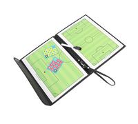 Fafeims Tablero de Coaching de Fútbol, Cobertura de Cuero Premium, Marcado de Formación Fácil, Simulación Vívida, Herramienta Educativa, Versátil de Coaching de Fútbol con Pluma Marcadora para