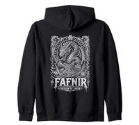Fafnir Dragón De La Avaricia Mitología Nórdica Vikingo Sudadera con Capucha