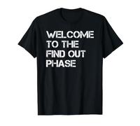FAFO Bienvenido a la Fase de Descubrimiento Camiseta gráfica económica, Hombre, Negro, S