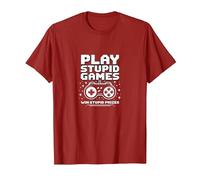 FAFO Jugar Juegos Estúpidos GANA Premios Estúpidos Humor Jugador Camiseta, Hombre, Arándano, M