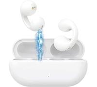 FAFOUR Auriculares inalámbricos de conducción ósea con Clip para la Oreja, miniauriculares de conducción ósea, Auriculares de Oreja Abierta Bluetooth inalámbrico para Correr Deportes (Blanco)
