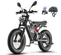 Fafrees Bici Eléctrica F20 Ultra, Fatbike de 20 "x 5,0", Batería de 48V/25 AH, Alcance 80-120 KM, Frenos de Disco Mecánicos, Suspensión Total Bici de Montaña Eléctrica [Certificado L1e-B] (Negro)