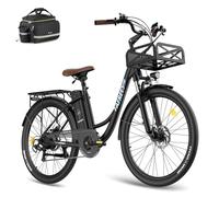 Fafrees Bicicleta Eléctrica, Bici Urbana Eléctrica de 250 W, Batería de 36 V/25 Ah, Bici Eléctrica de 26" para Adultos, Alcance 160 KM, F26 Lasting