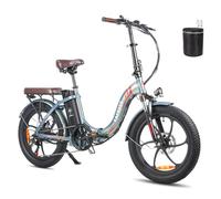 Fafrees Bicicleta eléctrica F20-PRO, 20 Pulgadas Plegable Bicicleta Urbana eléctrica, 250 W fatbike, 18Ah batería, Rango de 70-130 km, E-Bike para Adultos, Verde