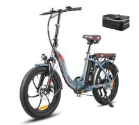 Fafrees Bicicleta Eléctrica F20 Pro, Bicicleta Eléctrica Plegable 20 Pulgadas Unsex Adulto, Bicicleta Urbana Eléctrica 250W, Batería 18A, Power Assist 120km (Verde)