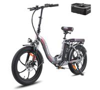 Fafrees Bicicleta Eléctrica F20 Pro, Bicicleta Urbana Eléctrica Plegable 20"*3.0", Motor 250W, Batería 18Ah, E-MTB Unisex Adulto, Alcance 70-130km, Gris