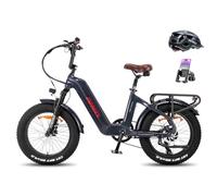 Fafrees F20 Master Bicicleta Eléctrica, 20 * 4.0" Fatbike, Batería 48V/22.5Ah Ebike de Fibra de Carbono, Bici Eléctrica Montaña para Adultos, Alcance 100KM (Gris Oscuro)