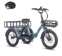 Fafrees F20 Mate E Bike Triciclo adulto Fat bicicleta plegable 18,2 Ah [Oficial] Bicicleta eléctrica de 20 pulgadas, bicicleta eléctrica de 180 kg, triciclo eléctrico para adultos, 48 V, 3 ruedas