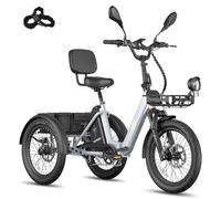 Fafrees F20 Mate E-Bike Triciclo Pedelec [Oficial] Mujer Ebike Hombre 180 kg, Bicicleta Eléctrica 25 Ah 48 V Bicicleta Eléctrica 3 Ruedas para Adultos Mayores Bicicleta eléctrica Bicicleta Plegable