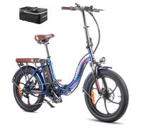 Fafrees F20 Pro - Bicicleta eléctrica plegable para mujer y hombre, 36 V, 18 Ah, batería extraíble para 120 - 150 km, 250 W, pedaleo asistido MTB, 20 x 3.0 Fat Bike Ebike de ciudad, F20 Pro, color