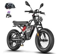 Fafrees F20 Ultra Bicicleta Eléctrica, Batería de 25 Ah/1200 WH, Fatbike de 20" x 5.0", Frenos Hidráulicos, 79 N·m, Bici de Montaña Eléctrica para Adultos, Alcance 80-140 KM (Negro)