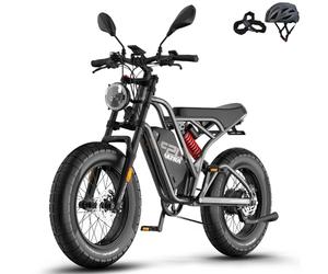 Fafrees F20 Ultra Bicicleta Eléctrica, Fatbike de 20 "x 5,0", E-Bike con Batería de 48V/25 Ah, Suspensión Total, Bici Eléctrica para Hombres, Alcance 80-120 KM (Gri)