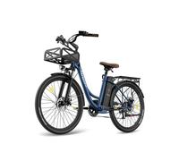 Fafrees f26 lasting bicicleta eléctrica - motor 250w batería 36v25ah 26x1.95 pulgadas ruedas frenos disco mecánicos - azul