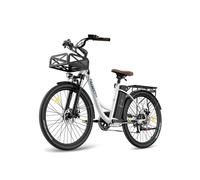 Fafrees f26 lasting bicicleta eléctrica - motor 250w batería 36v25ah 26x1.95 pulgadas ruedas frenos disco mecánicos - blanco