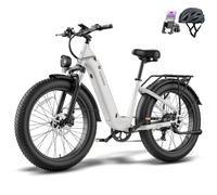 Fafrees F26 Rover Bicicleta Eléctrica para Adultos, Fat Bike 26X4.0, Batería Extraíble 20Ah/960Wh, Motor 250W, Todoterreno, Frenos Hidráulicos, Autonomía 70-95km (Gris Marfil)