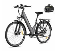 Fafrees F28 Pro Bicicleta Eléctrica, Bicicleta Eléctrica Urbana 27,5", Motor 250W, Batería 36V/14,5Ah Ebike, Bicicleta de Montaña Eléctrica 7 Velocidades, Alcance 110 KM (Gris)