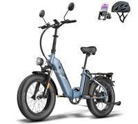 Fafrees [Oficial Bicicleta Eléctrica FF20 Polar 2025, Bici Eléctrica Plegable de 20 "*4.0", Batería Extraíble de 48V/26.8Ah, Bici de Montaña Eléctrica para Adultos, Alcance 170KM (Azul)