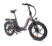 Fafrees Oficial Bicicleta Electrica Plegable, 36V 18AH Batería de Grado Automotriz 21700 Asistencia de Pedal 120-150KM Ebike, 20 * 3.0 Pulgadas Bicicleta Electrica Montaña Adulto 250W, F20 Pro Gris