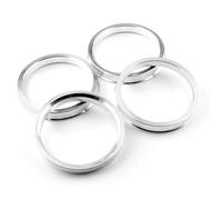 FAFRWRFS 1/4Pcs OD 73.1mm/2.88" ID 64.1mm/2.52" Cubo de Rueda de Coche Centrado en el Cubo Anillos centrados Espaciador Central de Rueda de Coche Aleación de Aluminio