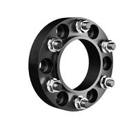 FAFRWRFS 2/4pcs 6x139.7 110.1mm M12x1.25 Hub Centric Espaciador de Rueda Forjado Negro para Nissan Patrol Y61 Placa de brida25/30/35/38/50mm