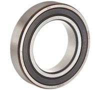 FAG 6009-2RSR-C3 Rodamiento profundo de bolas, una sola fila, doble sellado, jaula de acero, distancia C3, métrico, 45 mm ID, 75 mm OD, 16 mm de ancho 6000 rpm velocidad máxima de rotación, capacidad de carga estática de 3280 lbf, capacidad de carga dinámica de 4680lbf