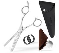 Fagaci Tijeras Entresacar Profesional con Hojas Extremadamente Afiladas, Tijeras de Acero 440C para Cortar el Cabello, Duraderas, de Movimiento Suave y de Corte Fino, Tijera Entresacar Peluqueria