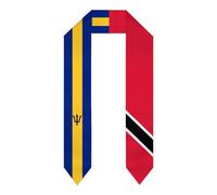 FAGIUCHI Barbados Mix Trinidad y Tobago Banderas de Graduación Chales Faja Estudios Internacionales Mixtos Fans Orgullo Nacional Cheers