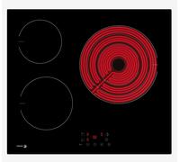 Fagor 3VFT30AC - Placa Vitrocerámica 60Cm 3 Zonas 9 Niveles de Potencia Temporizador Negra