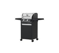 FAGOR BBQ Force Grill Barbacoa Eléctrica 3000W Exterior e Interior con Patas y Armario, Temperatura 330ºC, Doble Zona Cocinado, Sin Humo, Gran Superficie, Limpieza Fácil, Negro