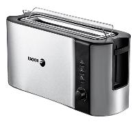 Fagor Bigtoast Steel 6 2 rebanada s 1000 W Negro Acero inoxidable