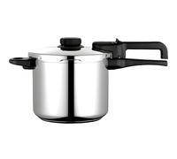 Fagor Dual Xpress Olla a Presión 6 Litros, Inducción, Express Super Rápida, Acero Inox. 18/10, Todo Tipo Cocinas, Fondo Termodifusor, Regulador de Presión, 5 Sistemas Seguridad
