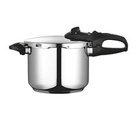 FAGOR Duo Olla a presión Super rápida, Acero Inoxidable 18/10, Todo Tipo de cocinas. Fondo termodifusor IMPAKSTEEL máxima Resistencia, 5 Sistemas Seguridad, 2 Niveles de presión (6L)