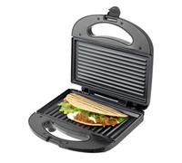 Fagor FastCrisp Sandwichera 750W - Placa fija para sándwich y parrilla, tamaño 21,2 x 11,9 cm, calentamiento rápido, diseño compacto, ideal para paninis y tostadas crujientes