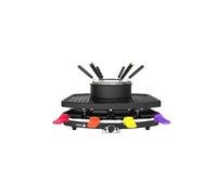 FAGOR - FG816 Combinacin de limpiaparabrisas 3 en 1 + fondue + parrilla - 1100W - 1.5L de capacidad - 8 poones + 6 selecciones de fondue