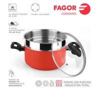 Fagor maxima olla vaporera inducción 20 cm, cacerola aluminio forjado