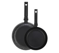 Fagor Nela Marble Set Juego Sartenes Inducción 20-24 cm, Aluminio Extragrueso Espesor 3 mm, Antiadherente Ecológico sin PFOA, Apta para Todas Las Cocinas, Vitrocerámica, Gas, Lavavajillas