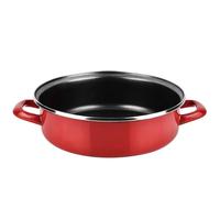 Fagor Optimax - Tartera Roja 26cm, Acero Esmaltado, Antiadherente Bicapa, Libre de PFOA, Todas las Cocinas, Inducción, Horno, Lavavajillas