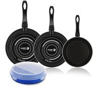 Fagor SARTEN OPTIMAX Antiadherente Doble Capa, Acero esmaltado de 1,5mm de Espesor, Compatible con Toda Clase Cocina, inducción, cerquillo de Acero. Apta lavavajillas (20+24+28)