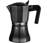 Fagor Tiramisu - Cafetera Italiana 9 Tazas, 450ml, Aluminio Extra-Grueso, NO APTA PARA INDUCCIÓN, Pomo y Mangos Ergonómicos con Toque Frío, Café