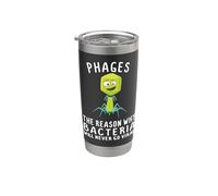 Fagos Razón por la que las bacterias nunca se vuelven virales Bacteriófago Vaso térmico de acero inoxidable de doble pared