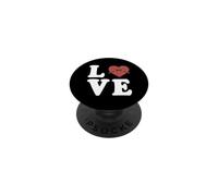Fagot Love Deletreado Corazón PopSockets PopGrip Adhesivo