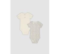 FAGOTTINO, Bipack Di Body Multicolor In Cotone Organico A Maniche Corte, Niña, Blanco, Talla: 18-24